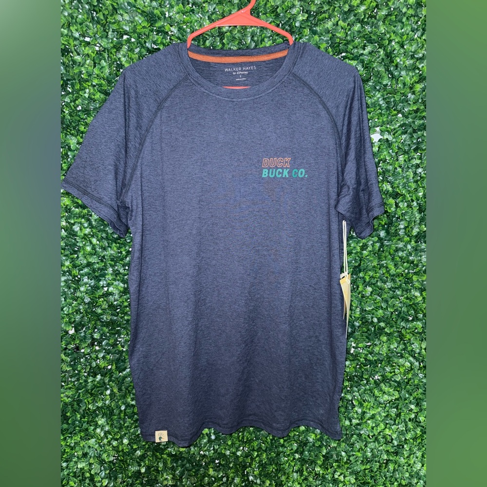 Men's Short Sleeve Performance Tee in Heather Navy